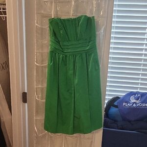 David's Bridal Green Strapless Sundress Cocktail
